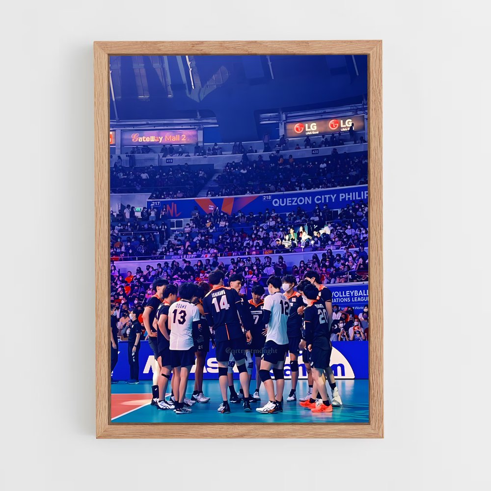 Poster Japan National – affiche Volleyball (vue 4)
